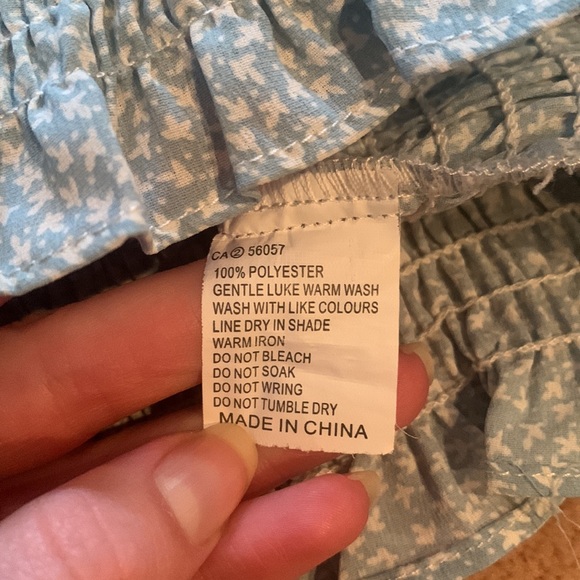 Harper & Me Smocked Printed LS Top. Size AU 8 - Picture 7 of 7